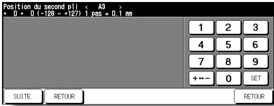 KONICA MINOLTA 7272 - Écran de réglage Position du second pli en Z - 1