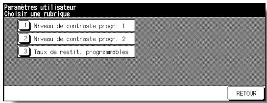KONICA MINOLTA 7272 - Écran de menu Paramètres utilisé - 1