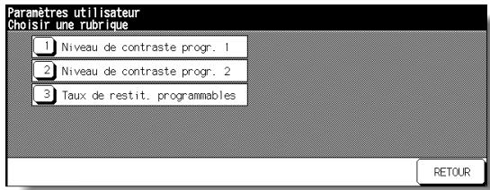 KONICA MINOLTA 7272 - Écran de menu Paramètres utiliser - 1