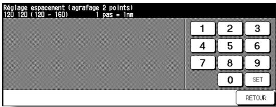KONICA MINOLTA 7272 - Écran Réglage espacement (agrafage 2 points) - 1