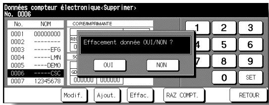 KONICA MINOLTA 7272 - Écran Confirmation de suppression - 1