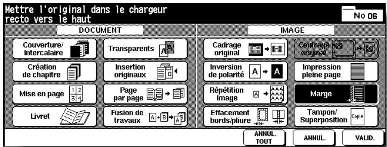 KONICA MINOLTA 7272 - Appuyez sur Marge dans l'écran de selection d'application. - 1