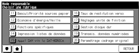 KONICA MINOLTA 7272 - Écran du mode responsable - 1