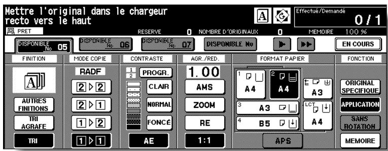 KONICA MINOLTA 7272 - Appuyez sur VALID. dans l'écran de selection d'application. - 1