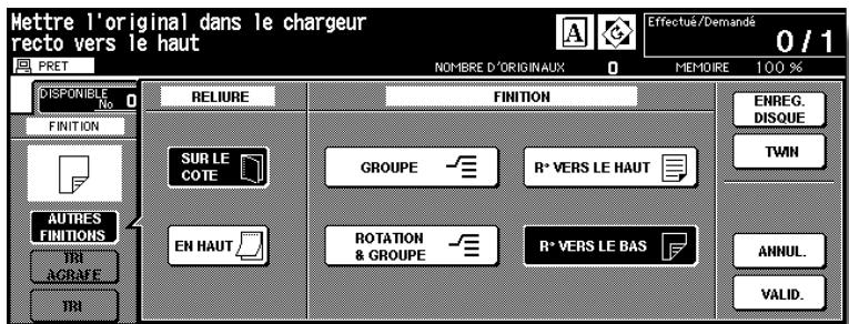 KONICA MINOLTA 7272 - Sélectionnéz le mode de finition souhaité. - 3