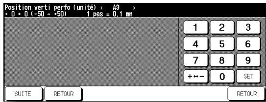 KONICA MINOLTA 7272 - Écran de réglage Position verticale perforation (unité) - 1