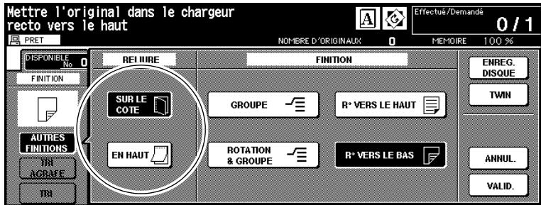 KONICA MINOLTA 7272 - Sélectionnez le mode de reliure. - 2