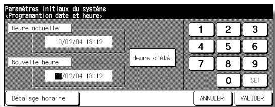 KONICA MINOLTA 7272 - Écran Programmation date et heures - 1