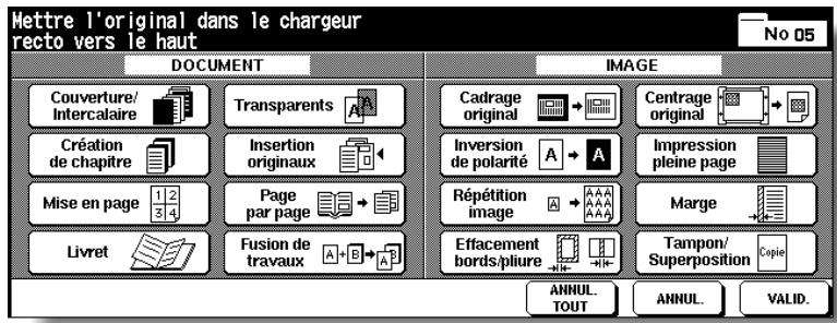 KONICA MINOLTA 7272 - Appuyez sur APPLICATION dans l'écran général. - 2