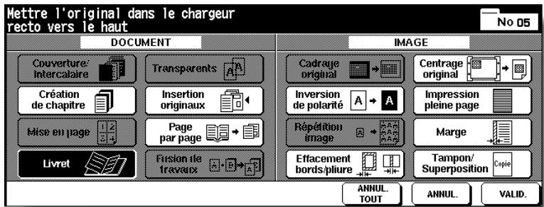 KONICA MINOLTA 7272 - Appuyez sur Livret. dans l'écran de sélection d'application. - 1