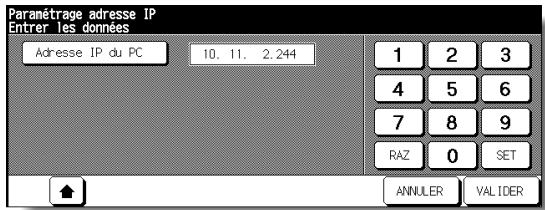 KONICA MINOLTA 7272 - Écran Paramétrage adresse IP (page suivante) - 1