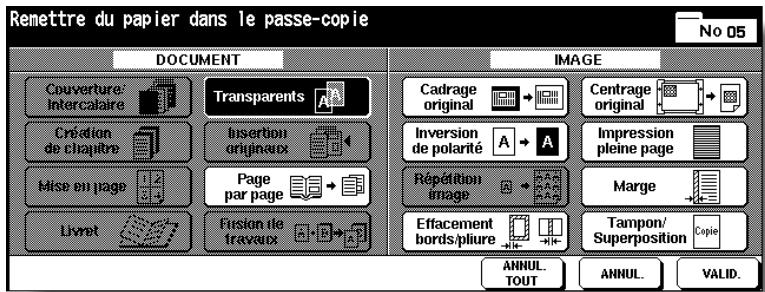 KONICA MINOLTA 7272 - Appuyez sur Transprens dans I'ecran de selection d'application. - 1