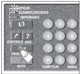 KONICA MINOLTA 7272 - Appuyez sur [PROGRAMME] sur le tableau de commande. - 1