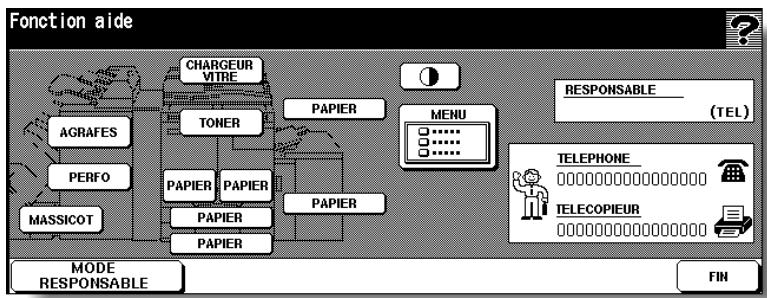 KONICA MINOLTA 7272 - Appuyez sur la touche souhaitée pour afficher des informations spécifiques. - 1