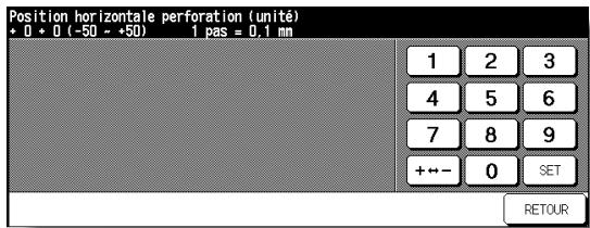 KONICA MINOLTA 7272 - Écran de réglage Position horizontalé perforation (unité) - 1