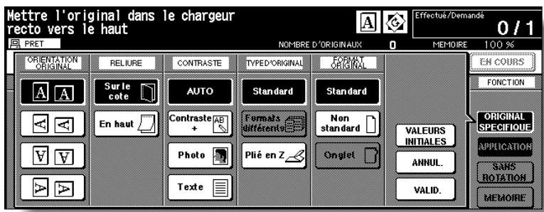 KONICA MINOLTA 7272 - Sélectionnez l'orientation de l'original. - 1