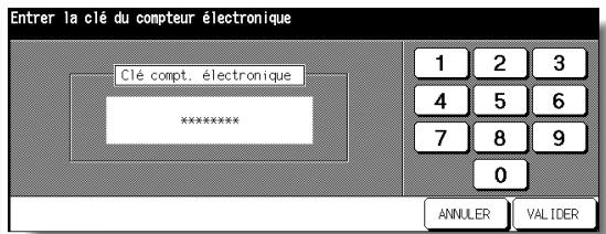 KONICA MINOLTA 7272 - Écran saisie code maitre CCE - 1