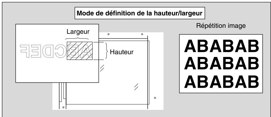 KONICA MINOLTA 7272 - Répétition de la zone d'image sélectionnée (Répétition image : mode vert./horiz.) - 1