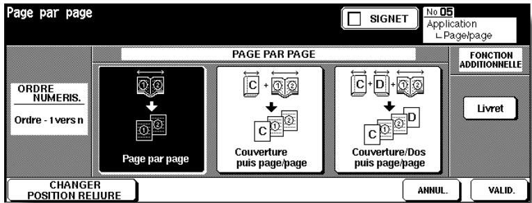 KONICA MINOLTA 7272 - Sélectionnez le mode Page par page souhaité. - 1