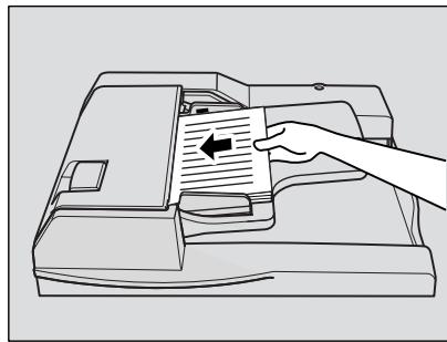 KONICA MINOLTA 7272 - Placez les originaux RECTO VERS LE HAUT dans le magasin du chargeur de document. - 1