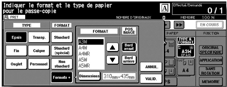 KONICA MINOLTA 7272 - Définissez le format du papier. - 3