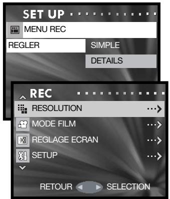 KONICA MINOLTA DIMAGE G600 - Réglage du menu Enregistrement - 3