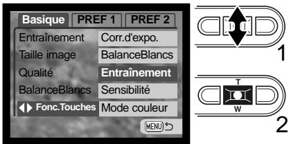 KONICA MINOLTA DIMAGE XT - PERSONNALISATION DES TOUCHES DE FONCTION - 1