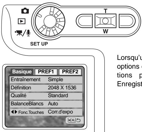 KONICA MINOLTA DIMAGE XT - NAVIGATION DANS LE MENU MODE ENREGISTREMENT - 6