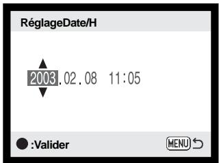 KONICA MINOLTA DIMAGE XT - RéGLAGE DE LA DATE ET DE L'HEURE - 11