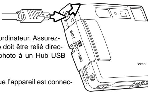 KONICA MINOLTA DIMAGE XT - CONNEXION DE L'APPAREIL À UN ORDINATEUR - 1