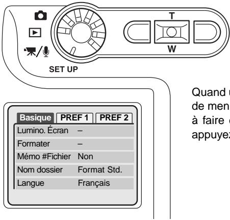 KONICA MINOLTA DIMAGE XT - NAVIGATION DANS LE MENU RÉGLAGES - 5