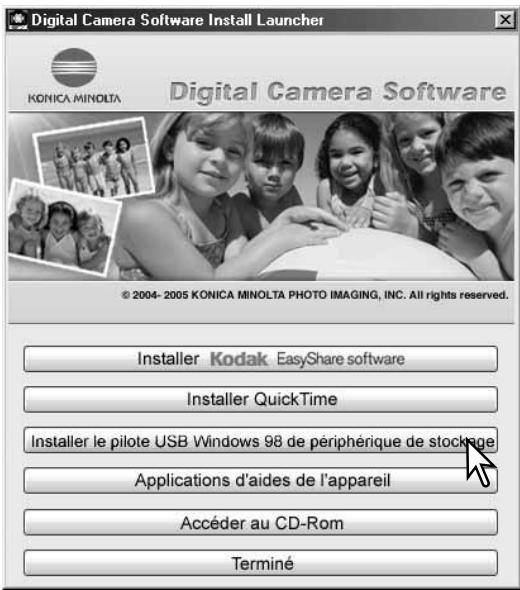 KONICA MINOLTA DIMAGE Z6 - Connexion à Windows 98 et 98SE - 1