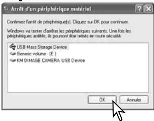 KONICA MINOLTA DIMAGE Z6 - Retirer le periphérique en toute sécurité - 3