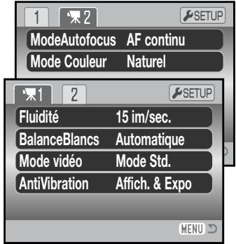 KONICA MINOLTA DIMAGE Z6 - Navigation dans les menus d'enregistrement - 14