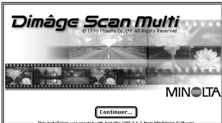 KONICA MINOLTA SCAN MULTI I SOFTWARE - Cliquez sur Continuer... - 1