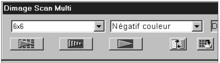 KONICA MINOLTA SCAN MULTI I SOFTWARE - Sélectionnez le type et le format de film, puis insérez le passe-vues. - 1