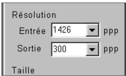 KONICA MINOLTA SCAN MULTI I SOFTWARE - Entrez la résolution de sortie souhaitée. - 1