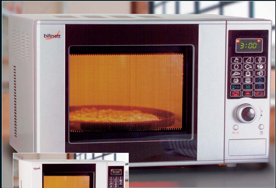 BIFINETT KH 1166 MICROWAVE OVEN WITH GRILL FUNCTION - bifinett - 1