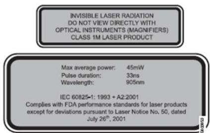 FORD FOCUS 2012 - Capteur laser - 1