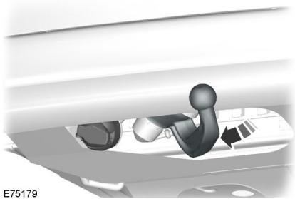 FORD FOCUS 2012 - Pivotement du bras de boule de remorquage vers l'extérieur - 1