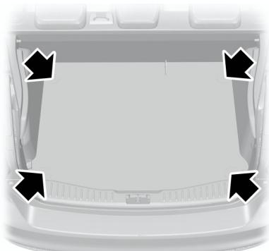 FORD FOCUS 2012 - POINTS D'ANCRAGE DES BAGAGES - 1