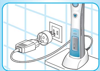BRAUN PROFESSIONAL CARE 9000 - Connecting and charging - 4