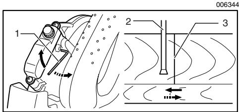 MAKITA LS1013 - Pour ajuster la ligne laser pour qu'elle apparaisse du cotoi croit de la lame - 1