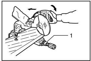 MAKITA LS1013 - Coupe en glissiere (poussée) (coupe de grandes pieces) - 1