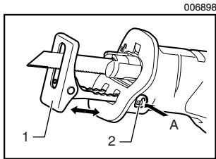 MAKITA BJR182 - Réglage du sabot - 1