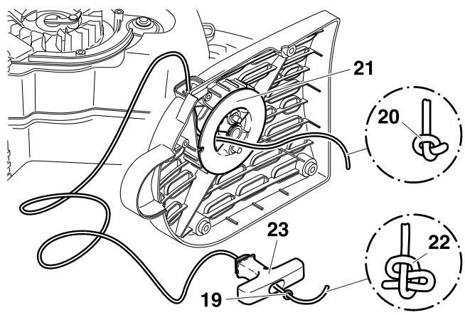 MAKITA DPC7321 DPC8112 - Replacing the starter cable - 3