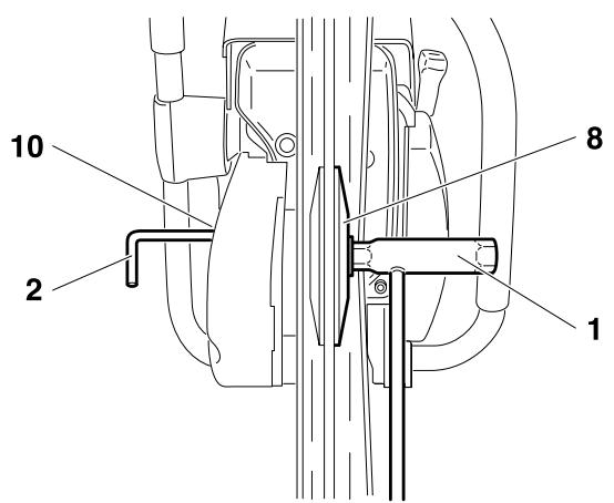 MAKITA DPC7321 DPC8112 - Mounting the cutting disc - 3