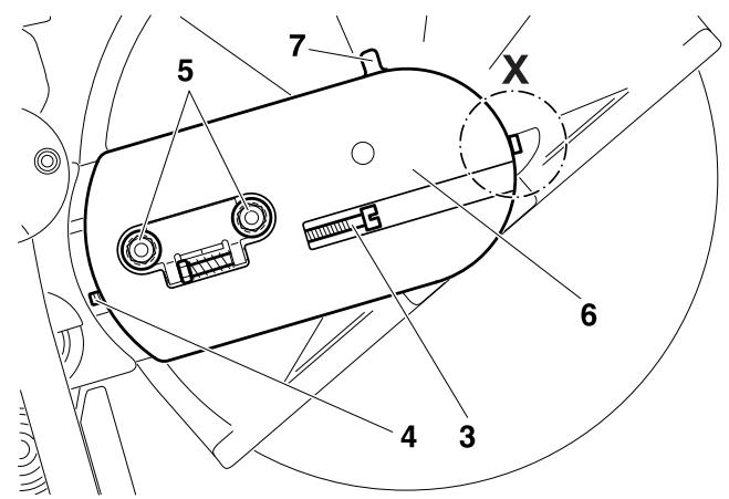 MAKITA DPC7321 DPC8112 - Dispositif de coupe en positon mediane / position extérieure - 1
