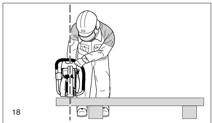 MAKITA DPC7321 DPC8112 - Important! Before cutting, remove all foreign objects, such as rocks, gravel, nails etc. from the cutting area. Otherwise, such objects can be flung away by the disc with great speed. Injury hazard! - 4