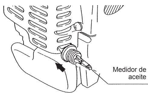 MAKITA EBH341L - Punto 1 en el reemplazo del aceite: "Medidor de aceite" - 3